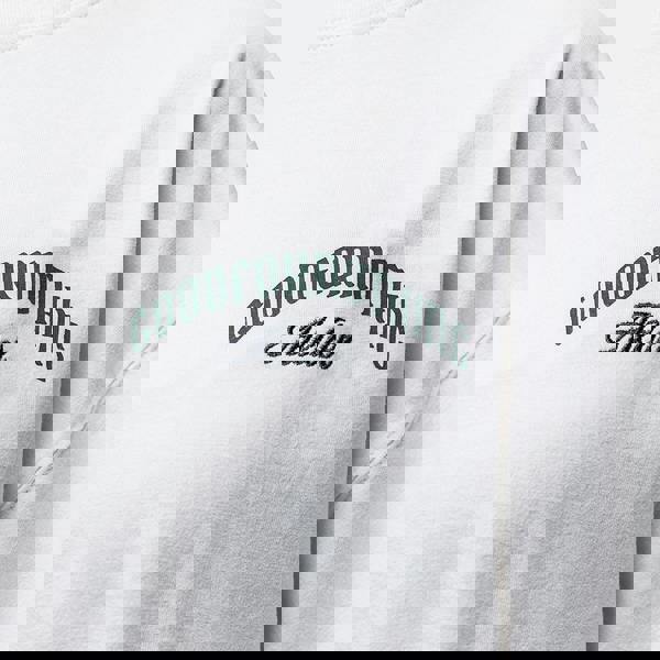 Good For Nothing White Graphic Back Print Oversized T-shirt - White Image 3