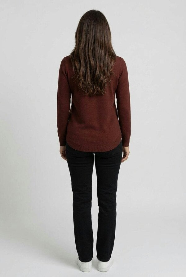 Izabel London Floral Sparkly Curve Hem Jumper