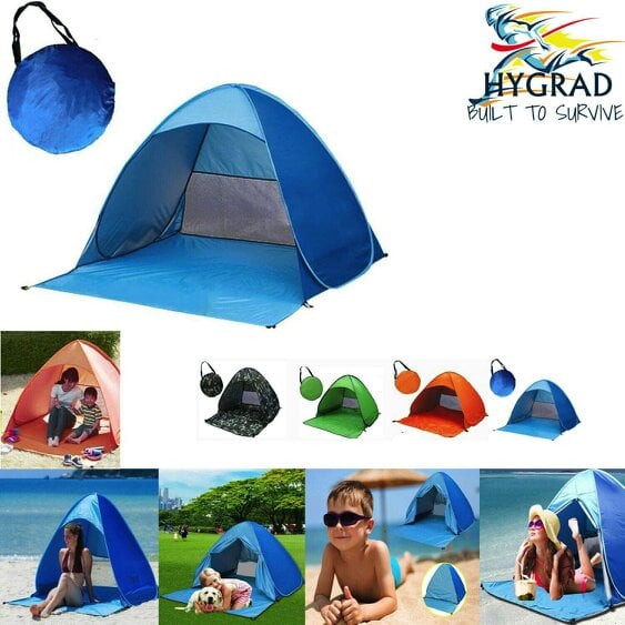HYGRAD BUILT TO SURVIVE Pop Up Portable Beach Canopy Sun Shade Shelter Outdoor Camping Fishing Tent Mesh