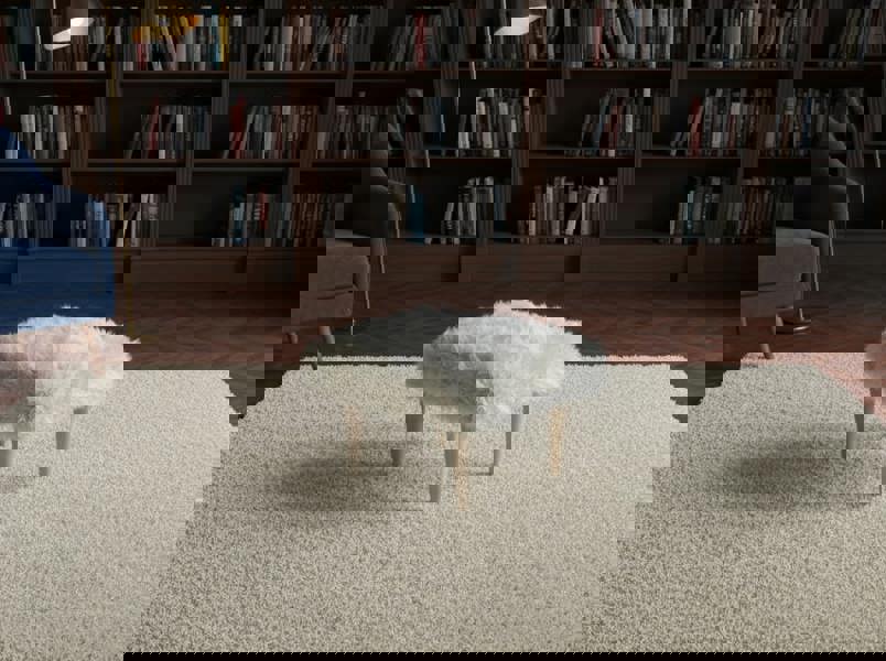 Fluffy Teddy Footrest Pouffe in Velvet Mustard – Handmade UK Footstool - ISTOOLS