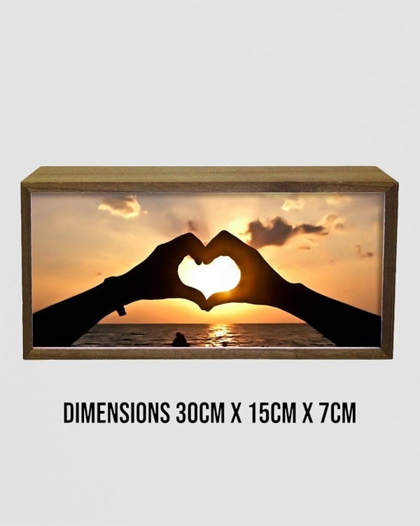 Light Box Home Heart Hands