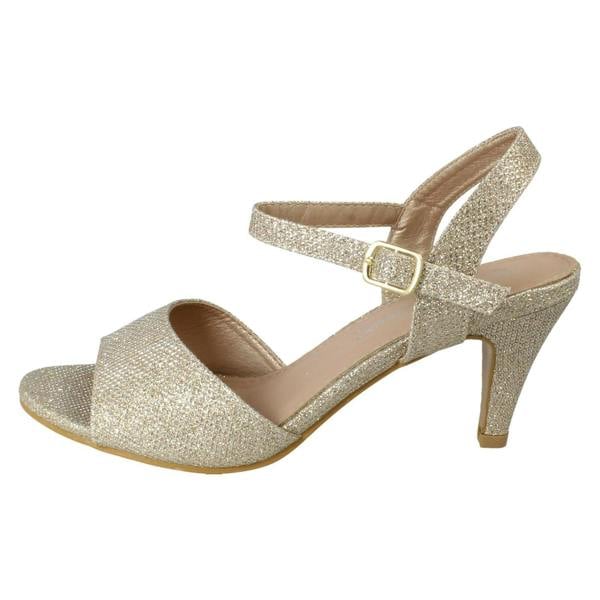 Anne Michelle Ladies Anne Michelle Buckle Fastening Wide Fit Formal Sandals F12114