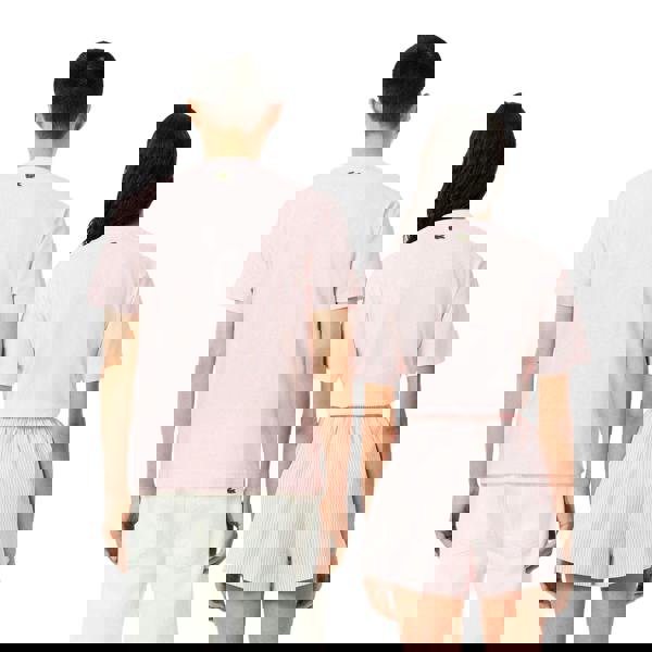 Lacoste Unisex Adult Signature Print Cotton T-Shirt - Pink - 