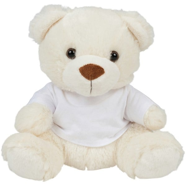 Mumbles Childrens/Kids Plush Teddy Bear In A T-Shirt - Cream