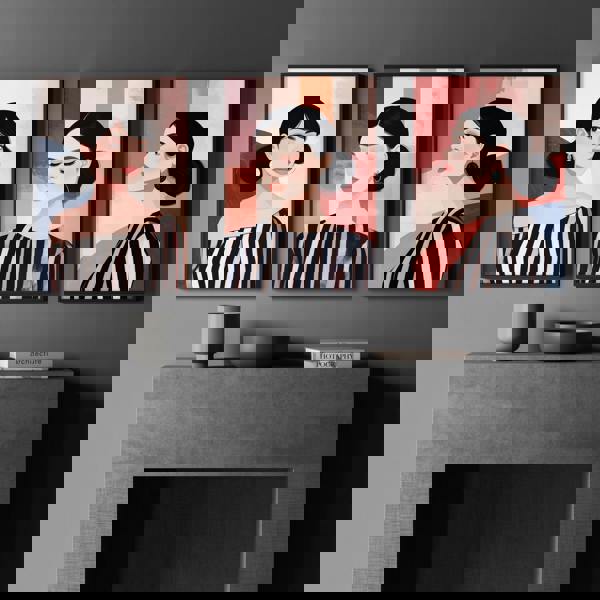 Frames Living Room | Set of 3 Boho Women Wall art Prints