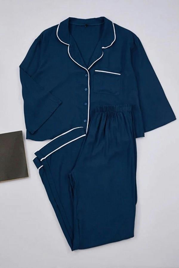 WOVCOR 2-Piece Viscose Woven Pajama Set