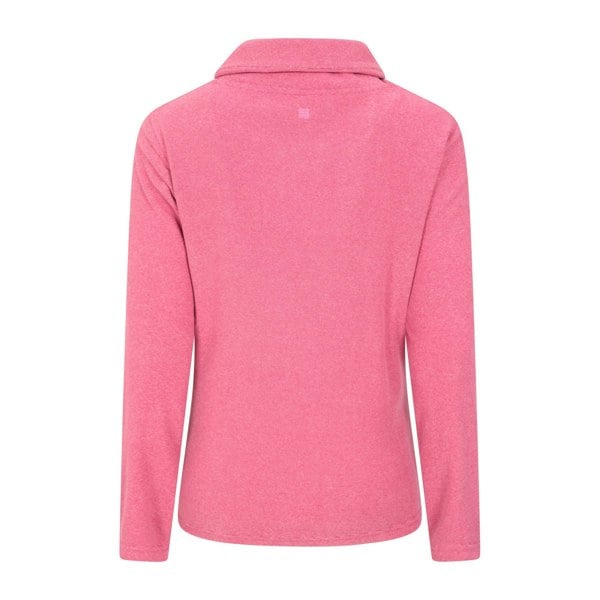 Mountain Warehouse Womens/Ladies Hebridean Cowl Neck Fleece Top - Dark Pink