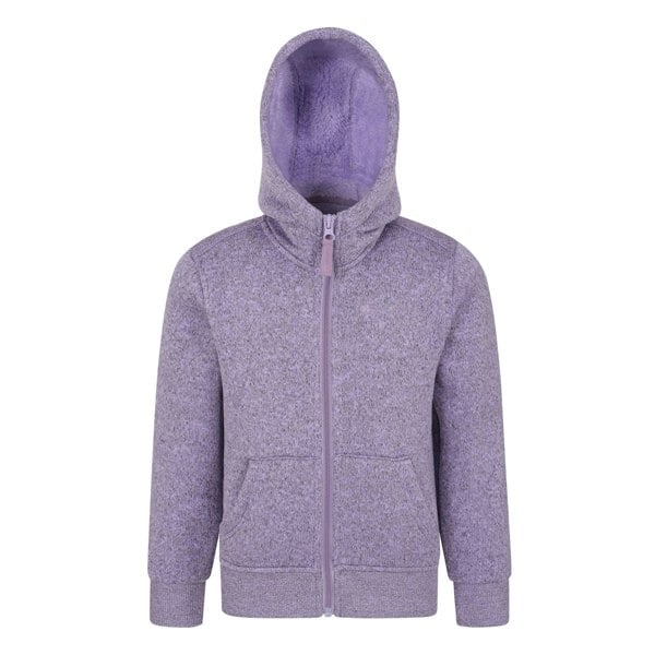 Mountain Warehouse Childrens/Kids Nevis Faux Fur Lined Hoodie - Purple