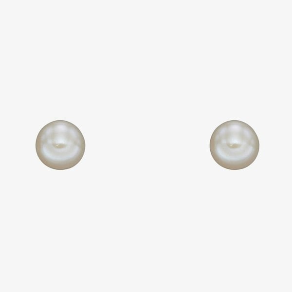 T. H. Baker 9ct Yellow Gold 3mm Freshwater Pearl Round Stud Earrings GE2371W