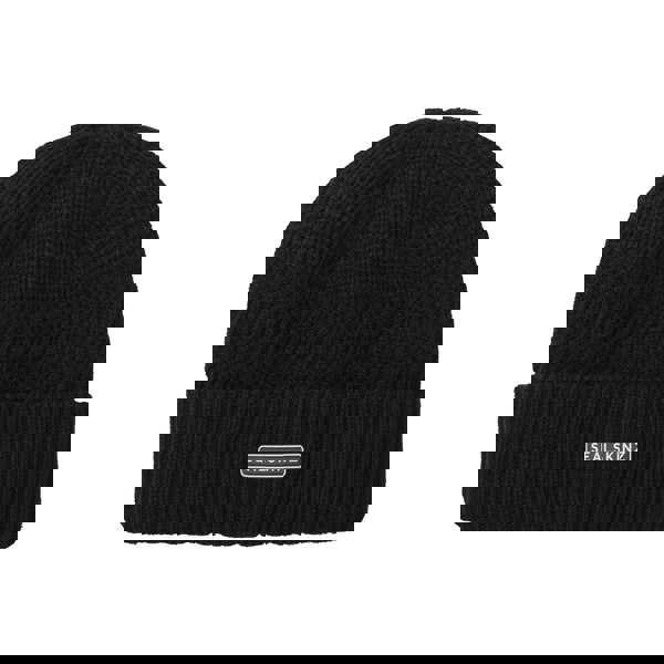 Sealskinz Gressenhall Waterproof Cold Weather Textured Stripe Roll Cuff Beanie - Black