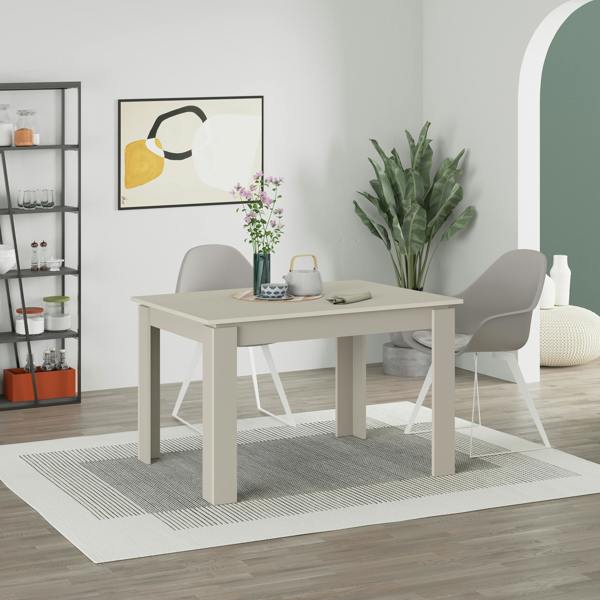 Decortie Tolmen Dining Table Rectangular Extendable Table for 4 Seater Contemporary Kitchen Table 120Wcm Living Room
