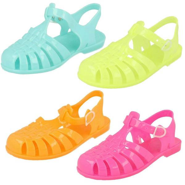 Spot On Girls Spot On Glow in the Dark Jelly Sandals