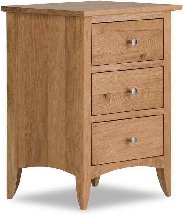 Statement Furniture Edward Hopper Bedside Table 3 Drawer Modern Nightstand