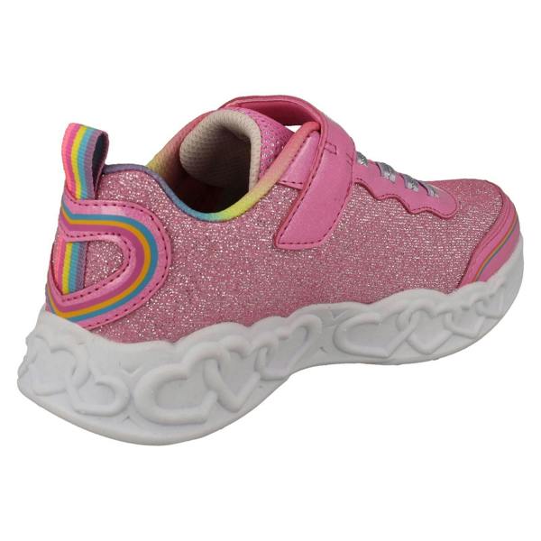 Skechers Girls Skechers Light Up Trainers Love Prism 303751