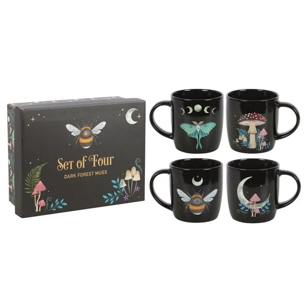Serano Set of 4 Dark Forest Mugs