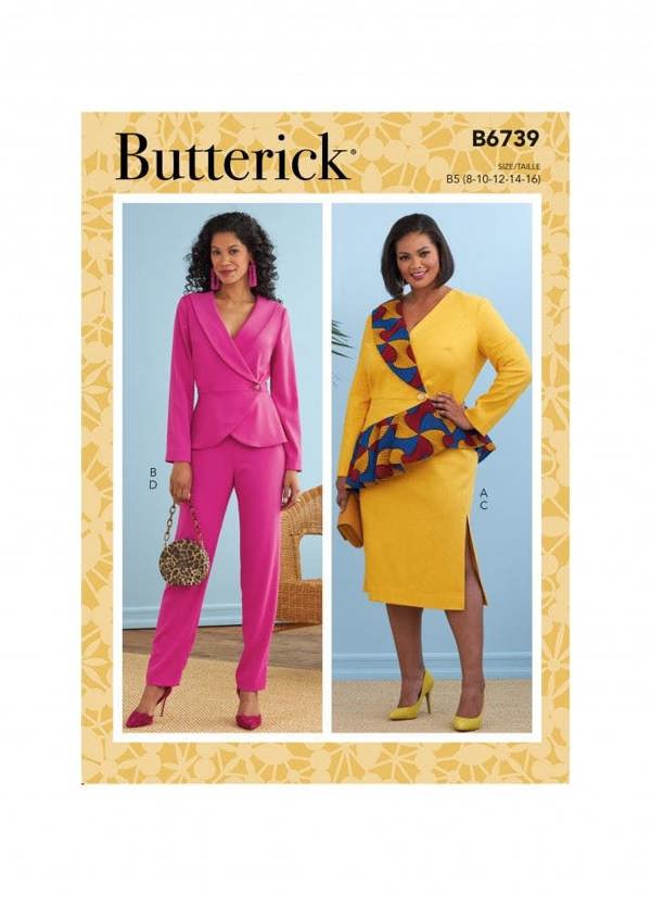 Butterick Sewing Pattern 6739, Jackets, Skirts, Trousers, Suits for Women, RR (18W-20W-22W-24W) - Easy