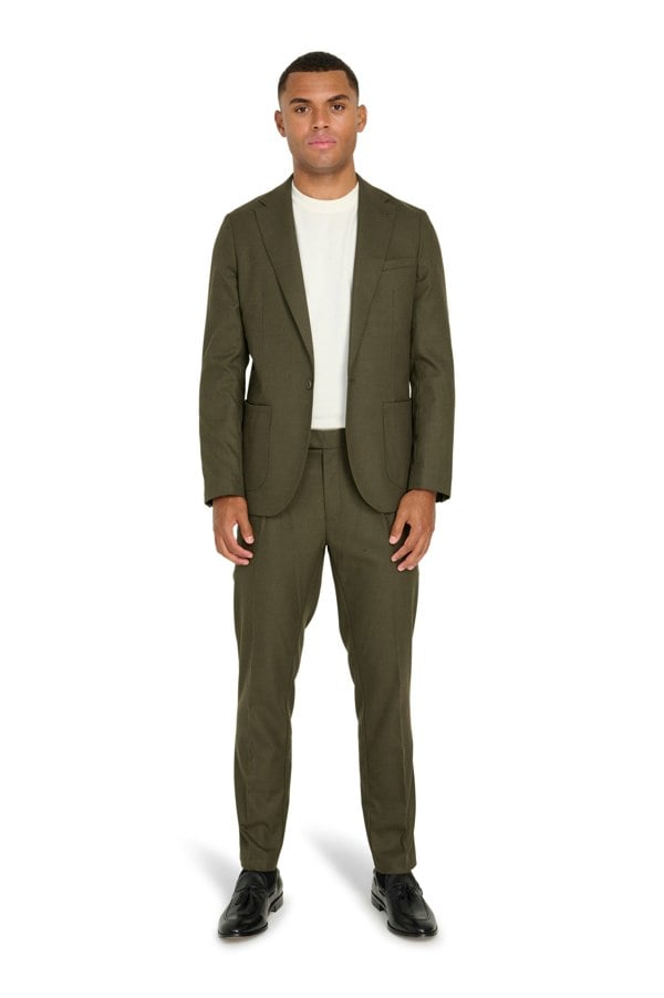 Harry Brown London Arthur Flannel Blazer - Khaki