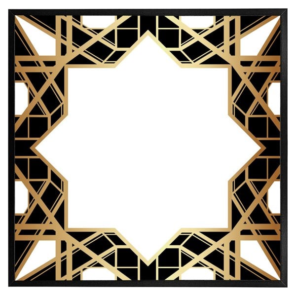 Benjamin Tate Design Art deco star border (Picutre Frame)