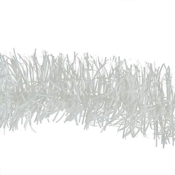 1.8m White Christmas Tinsel Garland and 4 Pack PVC Decorative Display for Seasonal Styling image 1