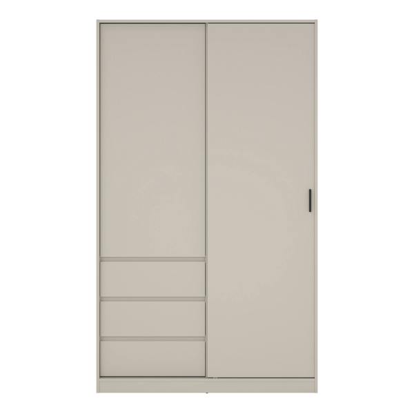 Furniture To Go Naia Wardrobe with 1 Sliding Door 1 Std Door & 3 Drawers in Cashmere