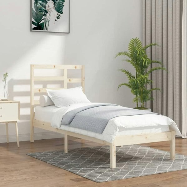 Berkfield Bed Frame Solid Wood 90x200 cm