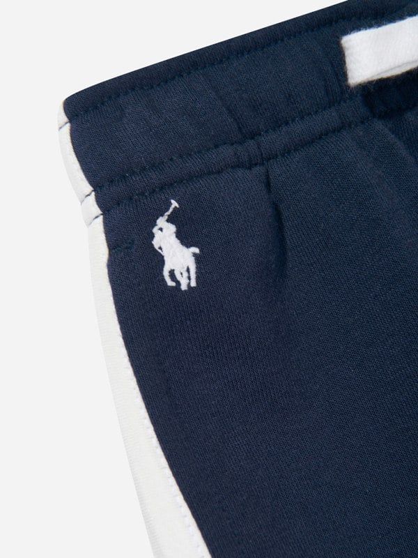 Ralph Lauren Kids Ralph Lauren Girls Side Stripe Joggers in Navy