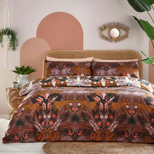 Furn Kaihalulu Reversible Jungle Duvet Cover Set - Cocoaberry