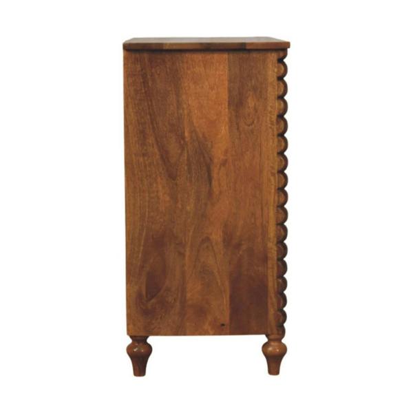Artisan Furniture Solid Mango Wood Spindle 3-Drawer Chest