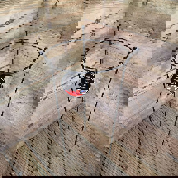 Samuel Alexander 6 Pack of Small 60cm x 35cm Heavy Duty Black Steel Herbaceous Garden Plant Support Ring