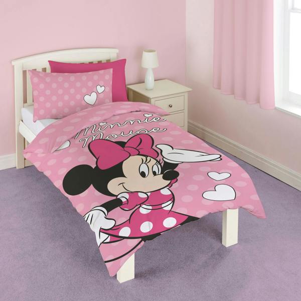 Disney Minnie Mouse Spots Pink Duvet Cover Set