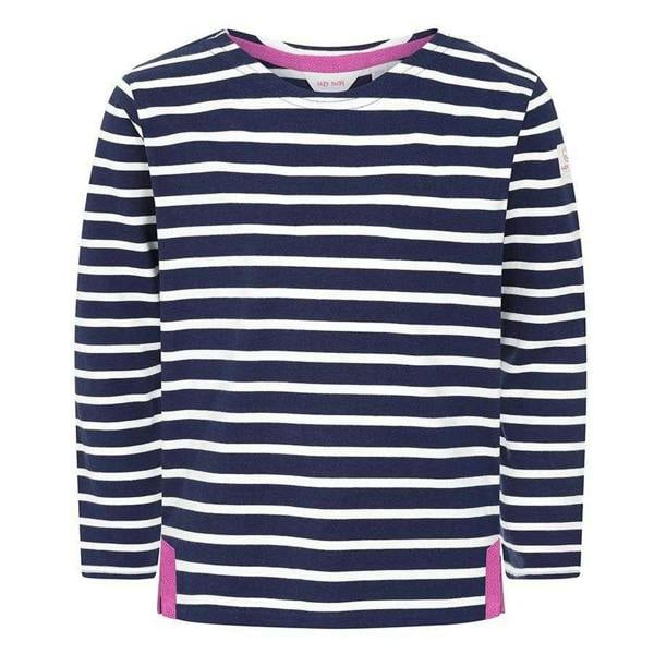 Lazy Jacks Girls Breton Top - Marine