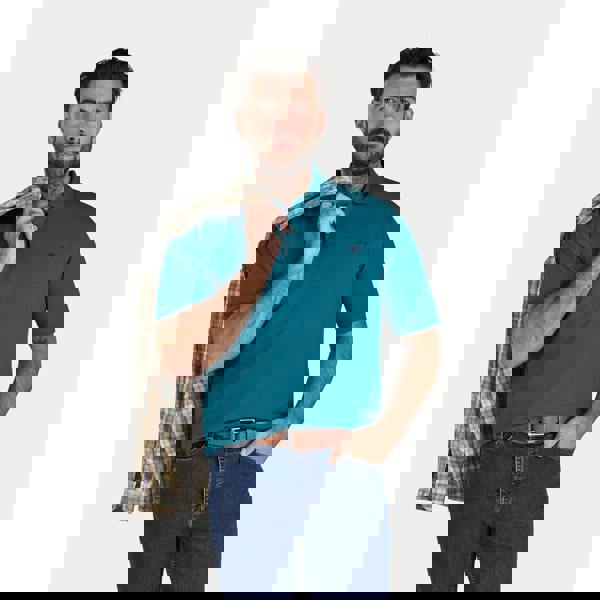 Raging Bull Mens Classic Organic Polo Shirt - Teal - 