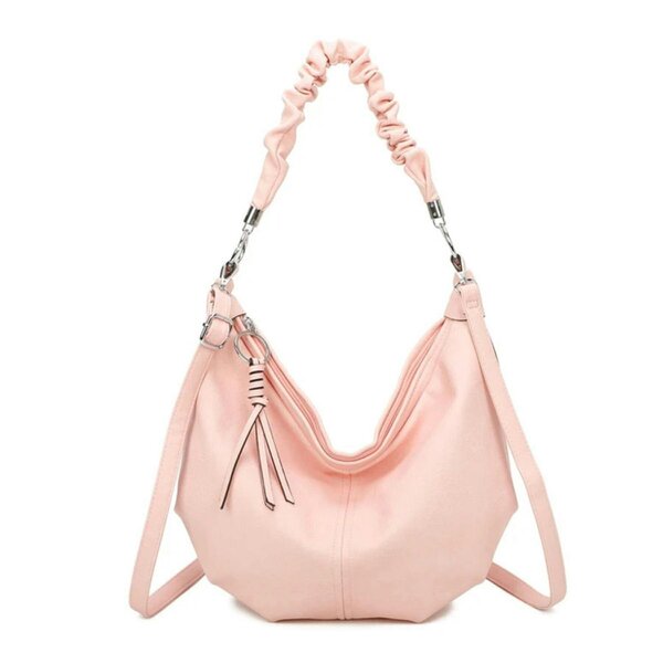 Love EMVY EMVY Saddle Slouch Collection Large Shoulder Bag - Pink