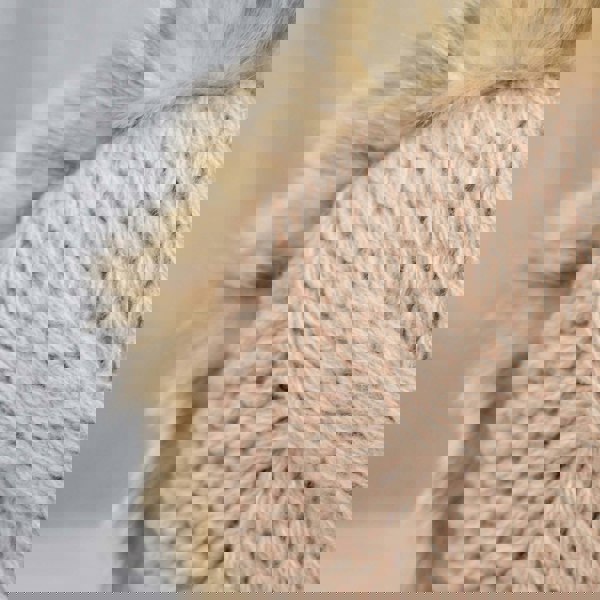 Aran Cable Ear Muffs Aran Cable Ear Muffs with Faux Fur Trim - Timeless 3GG Knit