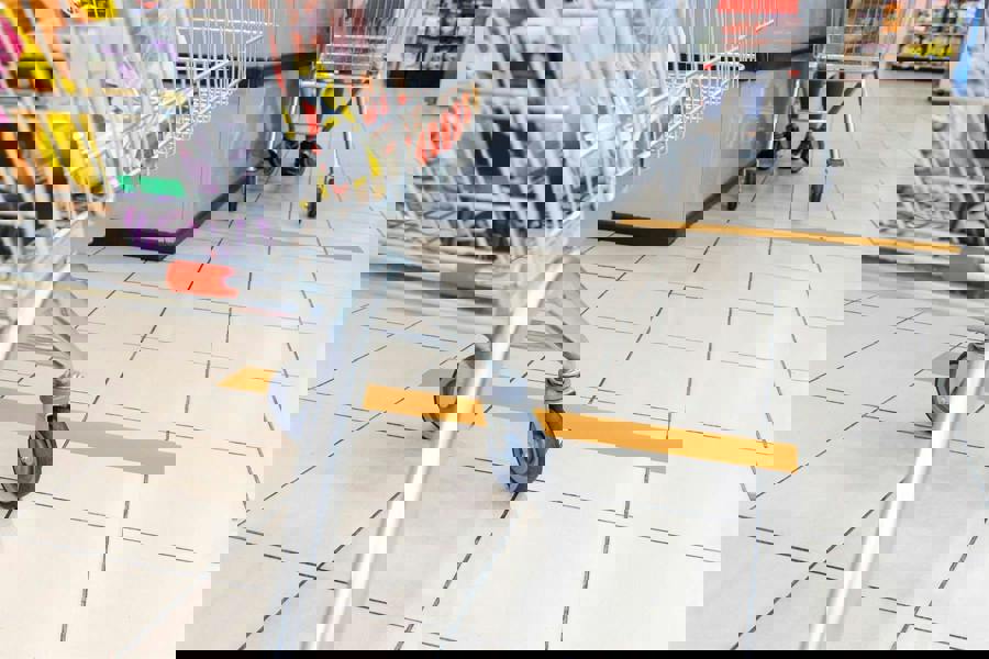 Durable DURALINE Slip-Resistant Floor Marking Tape | 50mm x 30m | Yellow