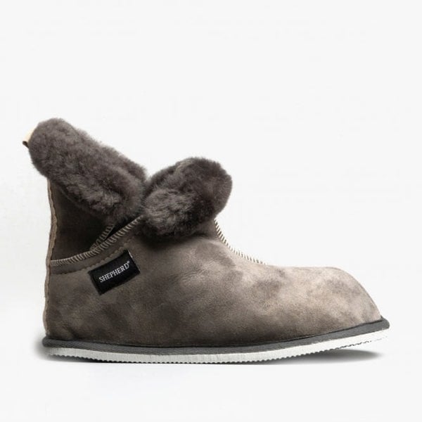 Shepherd BELLA Womens Sheepskin Slipper Boots Asphalt