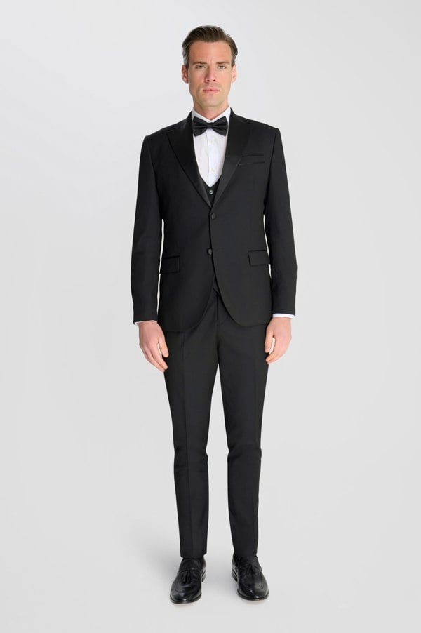 Carter & Jones Edina 3 Piece  Tuxedo Suit Set by Carter & Jones - Black
