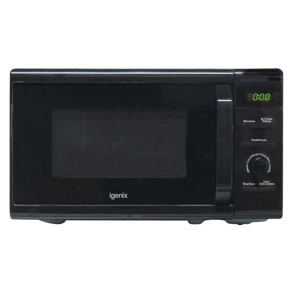 igenix Digital Microwave, 20 Litre, 8 Cooking Settings, 800W, Black
