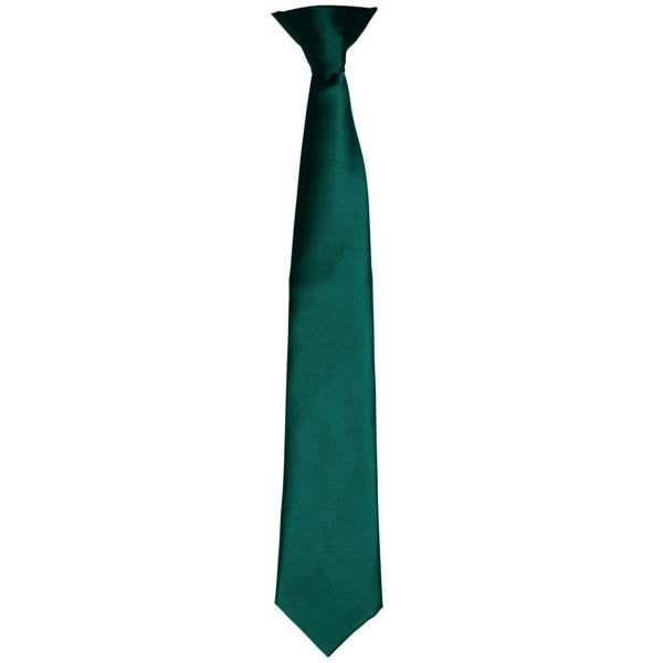 Premier Colours Mens Satin Clip Tie - Bottle