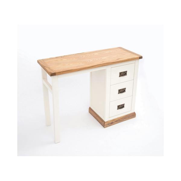 Cabinet Bits Tropea 3 Drawer Desk - Dressing Table Brass Drop Handle