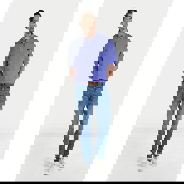 Raging Bull Mens Classic Organic Polo Shirt - Purple - 