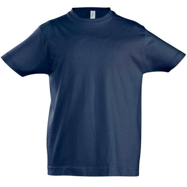SOLS Kids Unisex Imperial Heavy Cotton Short Sleeve T-Shirt - French Navy