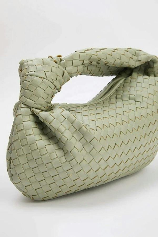 WOVCOR Women's Mini Shoulder Bag with Knitted Details