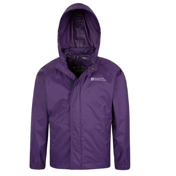 Mountain Warehouse Childrens/Kids Pakka Waterproof Jacket - Dark Purple - 