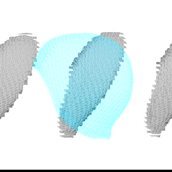 Light blue Fashy Bubble Swim Cap with textured silicone ribbed design