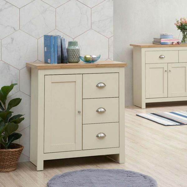 Lisbon 1 Door 3 Drawer Storage Cabinet Sideboard