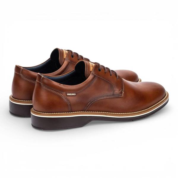 Pikolinos Claret - Men's Brown Leather Lace-Up Derby Shoes