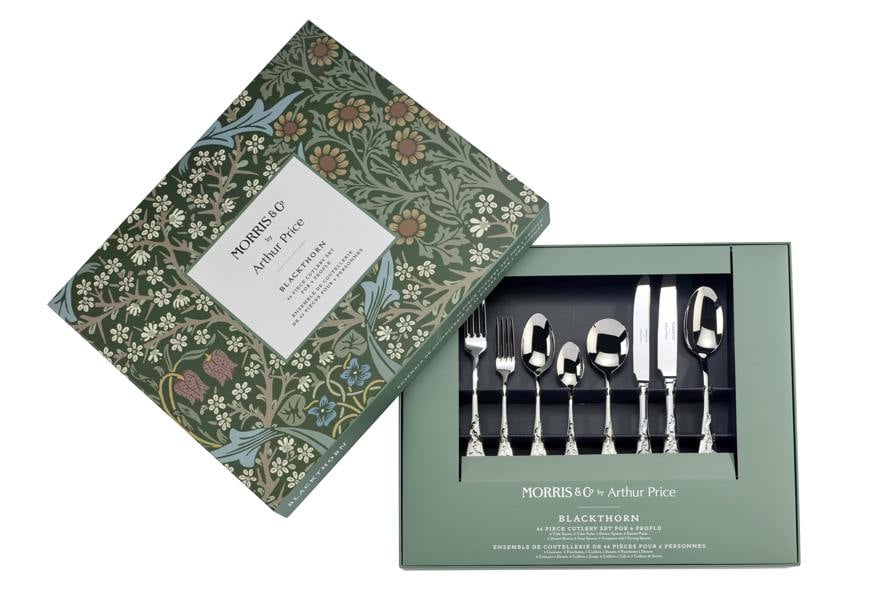 Arthur Price Morris & Co. 'Blackthorn' Stainless Steel 44 piece 6 person Gift Boxed Cutlery Set