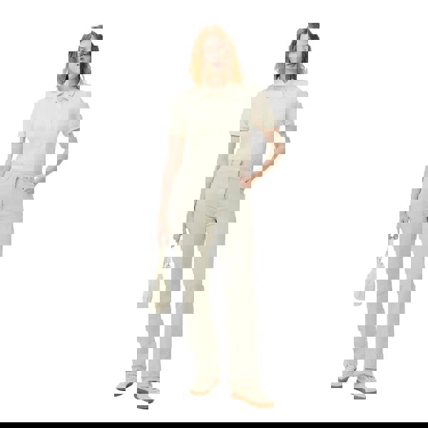 Lacoste Womens/Ladies Twill 5 Pockets Trousers - Grey - 