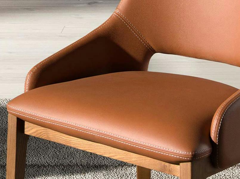 Angel Cerdá Brown Leatherette Chair 4156